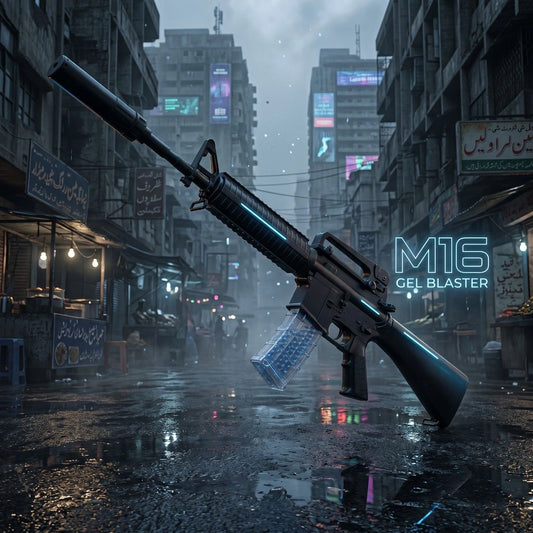 Air Gun 1920 Sniper M16 Replica Automatic Orbeez Gel Blaster with Light Effects