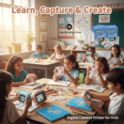 Mini Camera Printer – Instant Digital Camera & Printer for Kids