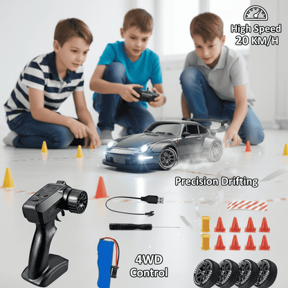 1.24 Scale High-Speed Porsche 4WD RC Drift Car 20KMH