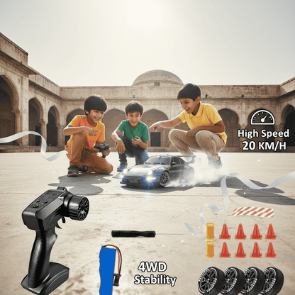 1.24 Scale High-Speed Porsche 4WD RC Drift Car 20KMH