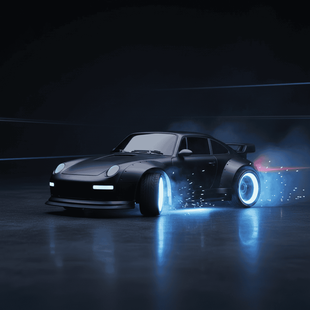 1.24 Scale High-Speed Porsche 4WD RC Drift Car 20KMH