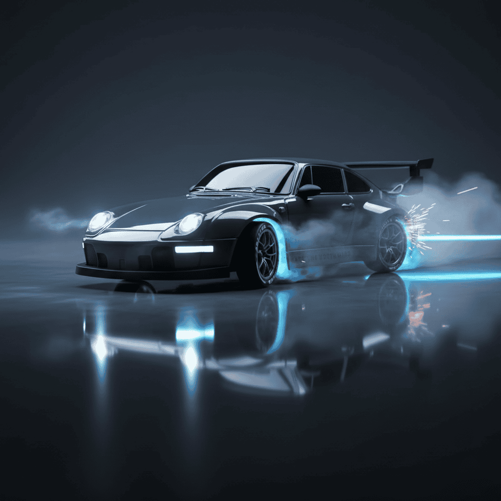 1.24 Scale High-Speed Porsche 4WD RC Drift Car 20KMH