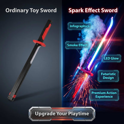 Kids Multi-Color Battle Laser Sword With Smoke