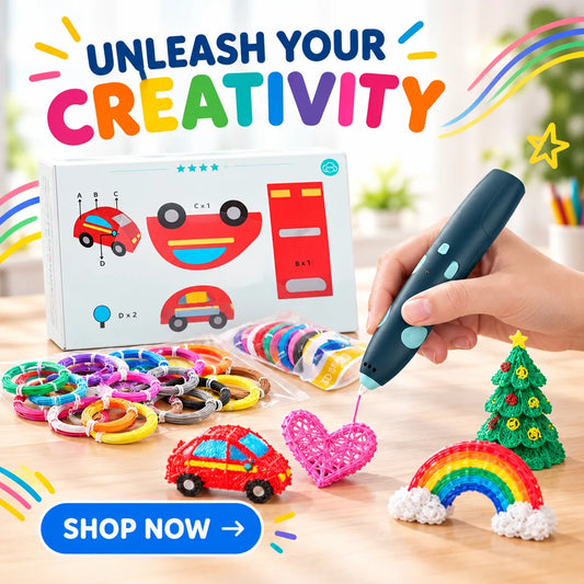 3D Pen for Kids with Colorful Filaments