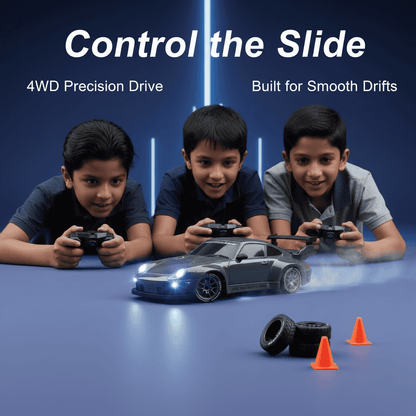 1.24 Scale High-Speed Porsche 4WD RC Drift Car 20KMH