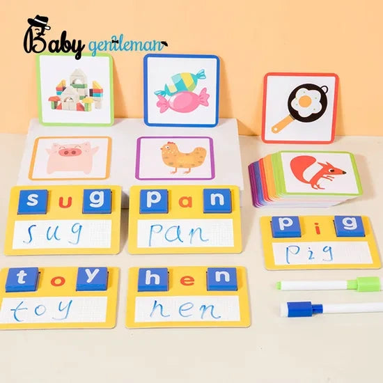 Wooden Alphabet Blocks & Flash Cards