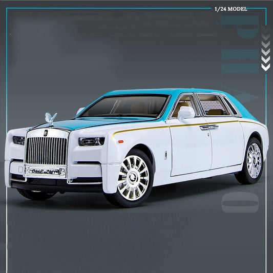 1:24 Rolls-Royce Phantom Diecast Car – Luxury Alloy Miniature Model for Display & Play