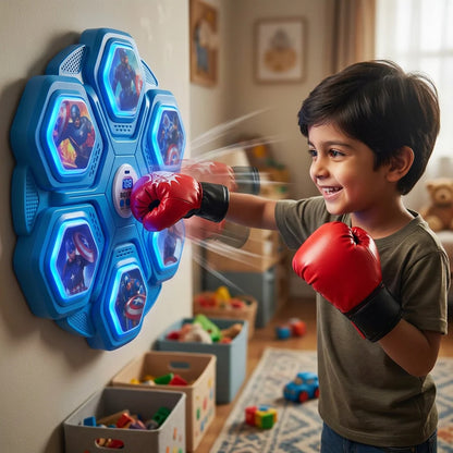 Boxing Arcade Game – 6 Punch Modes, LED Lights, Sound & Bluetooth