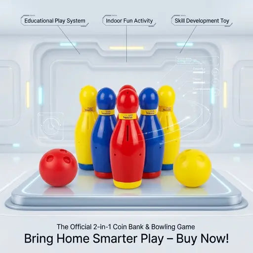 Baby Bowling Game 2-in-1 Educational Toy Set