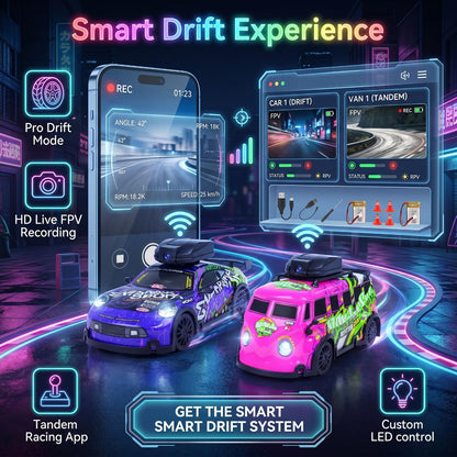 2.4GHz Mini RC Camera Drift Car & Van | 4WD Remote Control Toy