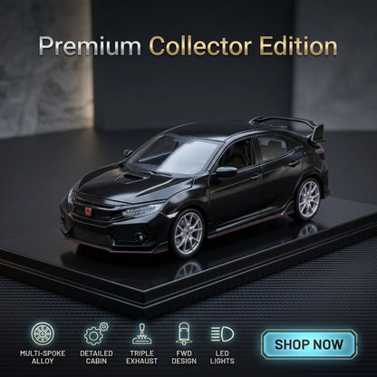Premium Diecast Honda Civic Type-R Model Car – Collector Edition Alloy (1:24 Scale)