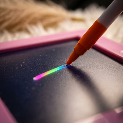 Creative Neon Colorful Light LCD Drawing Tablet 10.7" – Reusable Writing & Learning Pad for Kids