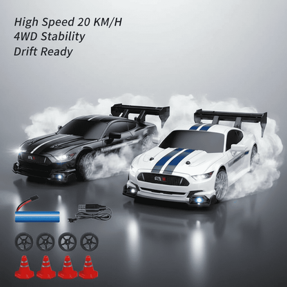 1.24 Scale High-Speed 4WD RC Drift Car 20KMH
