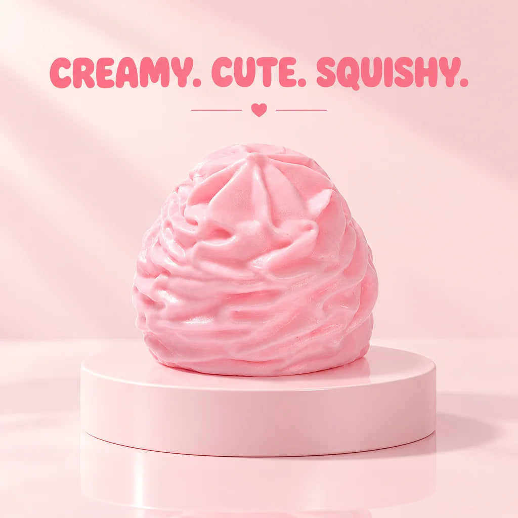 Cream Roll Stress Relief Squishy
