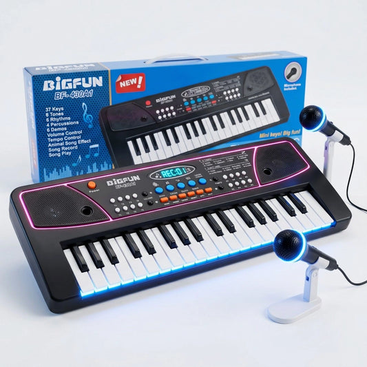 Kids Piano Keyboard 37 Keys with Microphone | Electronic Musical Toy for Children
