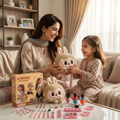 Labubu Cute Backpack Includes Makeupset for Girls