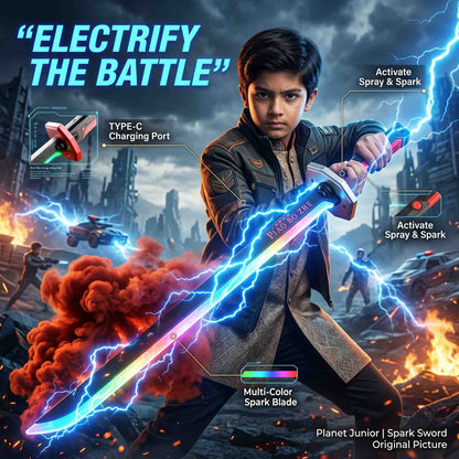 Kids Multi-Color Battle Laser Sword With Smoke
