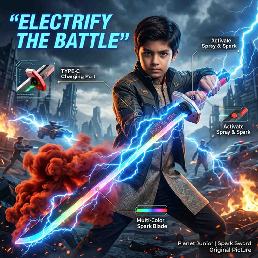 Kids Multi-Color Battle Laser Sword With Smoke