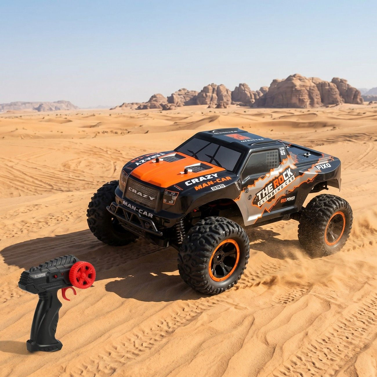 Wild Rider 2.4GHz Remote Control Rock Climbing Car – Rechargeable Off-Road RC Crawler