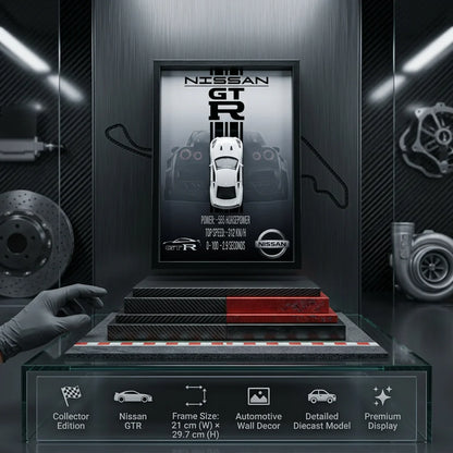 1:32 Diecast Nissan GTR 3D Frame Model Car
