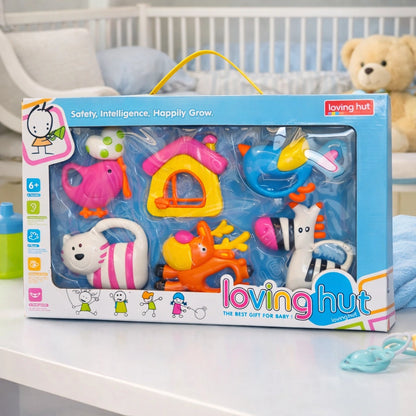 Loving Hut Rattle for Babies 6 Pcs Set Toy