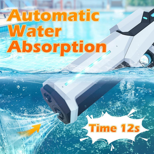 Electric Water Gun for Adults Kids,32ft Range,Battery-Powered Squirt Toy with Tank,