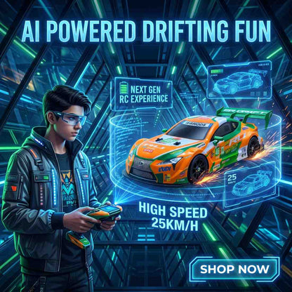 30KM/H RC Drift Racing Car 1:16 – LED Lights + Drift Kit