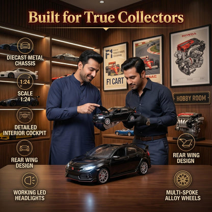 Premium Diecast Honda Civic Type-R Model Car – Collector Edition Alloy (1:24 Scale)