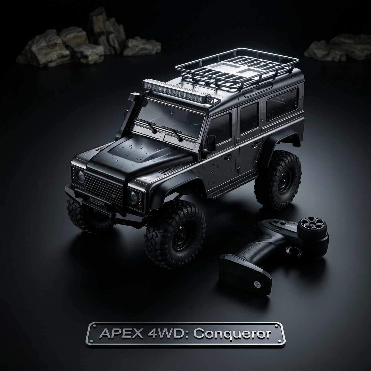 1/16 Scale RC 4WD Trail Truck RTR with 2.4GHz Remote – IPX4 Waterproof