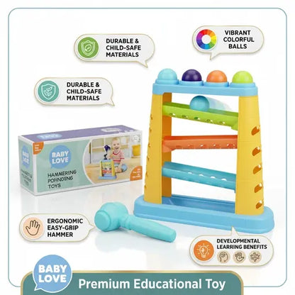 Knock Ball Hammer Toy | Hand-Eye Coordination Activity Toy