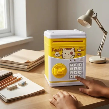 Cute Electronic Money Box with Password Lock for Kids - Smart Savings Safe Piggy Bank