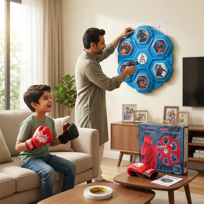 Boxing Arcade Game – 6 Punch Modes, LED Lights, Sound & Bluetooth