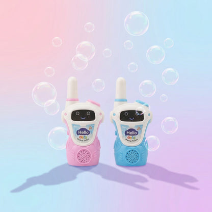 Kids Walkie Talkie Intercom – Two Way Radio with Bubble Machine
