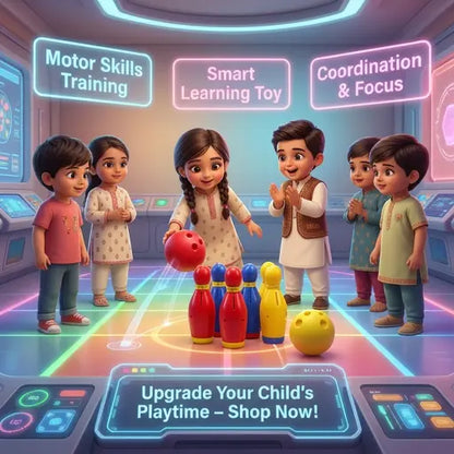 Baby Bowling Game 2-in-1 Educational Toy Set
