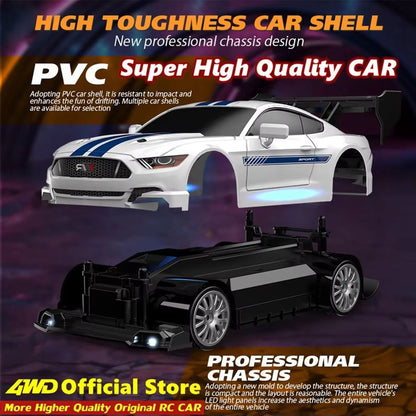 1.24 Scale High-Speed 4WD RC Drift Car 20KMH