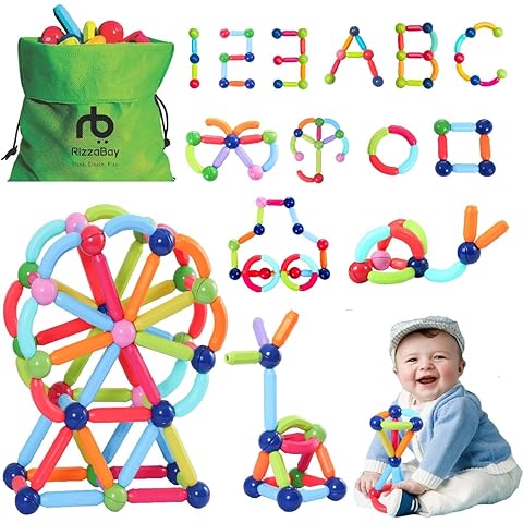 DIY Magnetic Building Sticks & Balls Set – 42PCS Educational Magnet Construction Toy for Kids