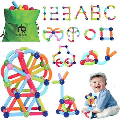 DIY Magnetic Building Sticks & Balls Set – 42PCS Educational Magnet Construction Toy for Kids