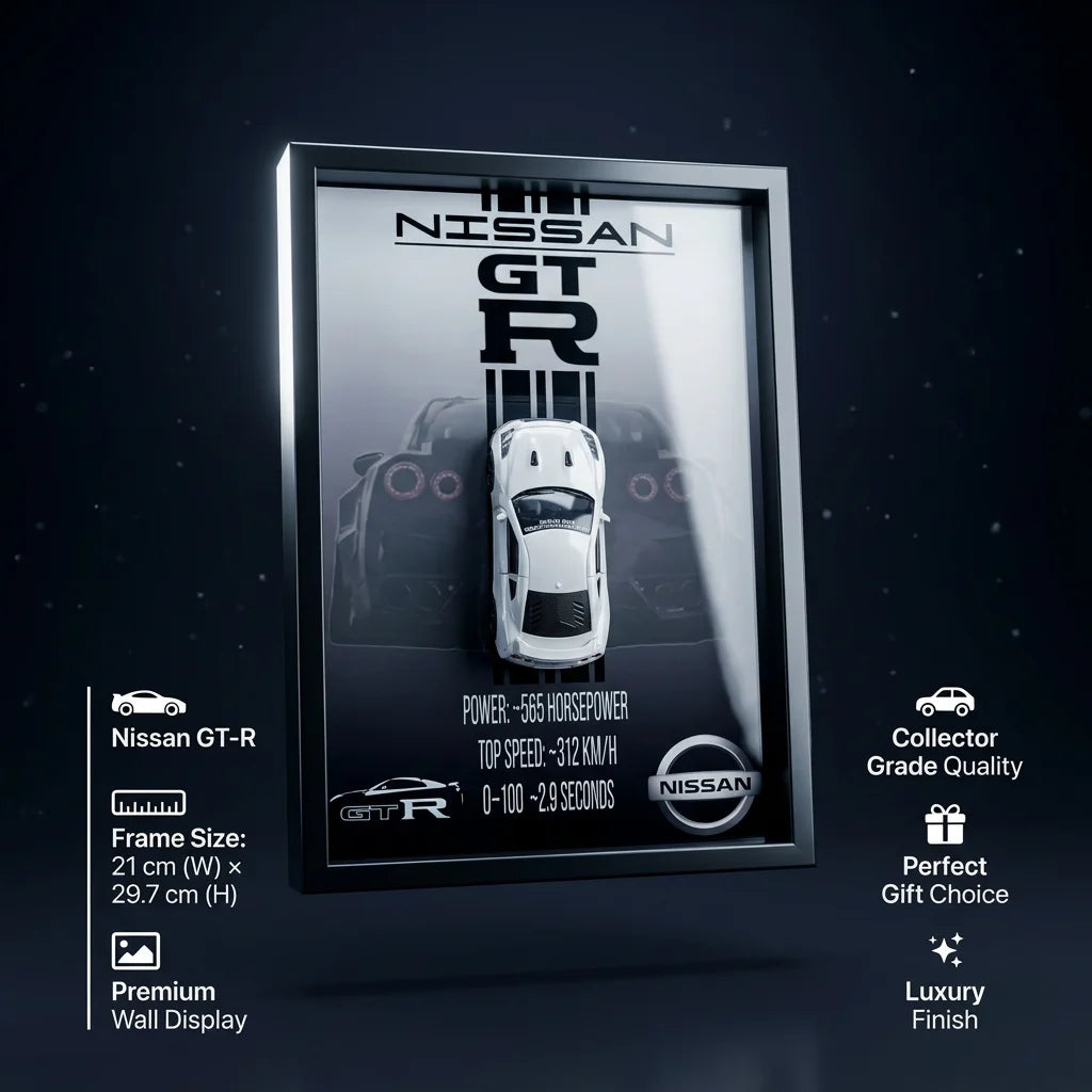 1:32 Diecast Nissan GTR 3D Frame Model Car