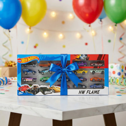 Hot Wheels 20 Cars Bundle – Classic & Sports Mini Car Collection