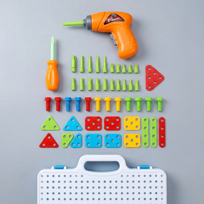 Creative Tool Set Puzzle Toy – DIY Building & Screw Tool STEM Educational Set for Kids