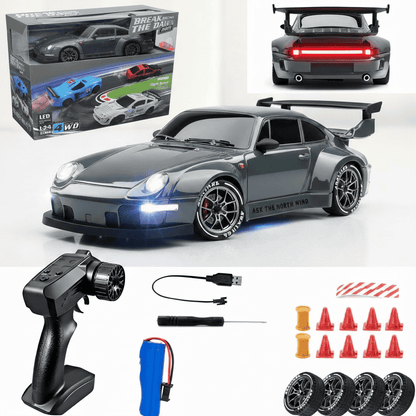 1.24 Scale High-Speed Porsche 4WD RC Drift Car 20KMH