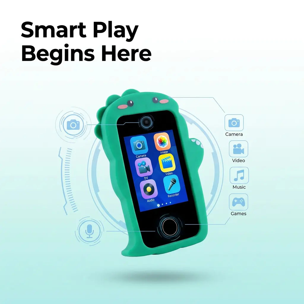Kids Dinosaur Smart Touch Phone – Educational Camera & Learning Toy for Kids