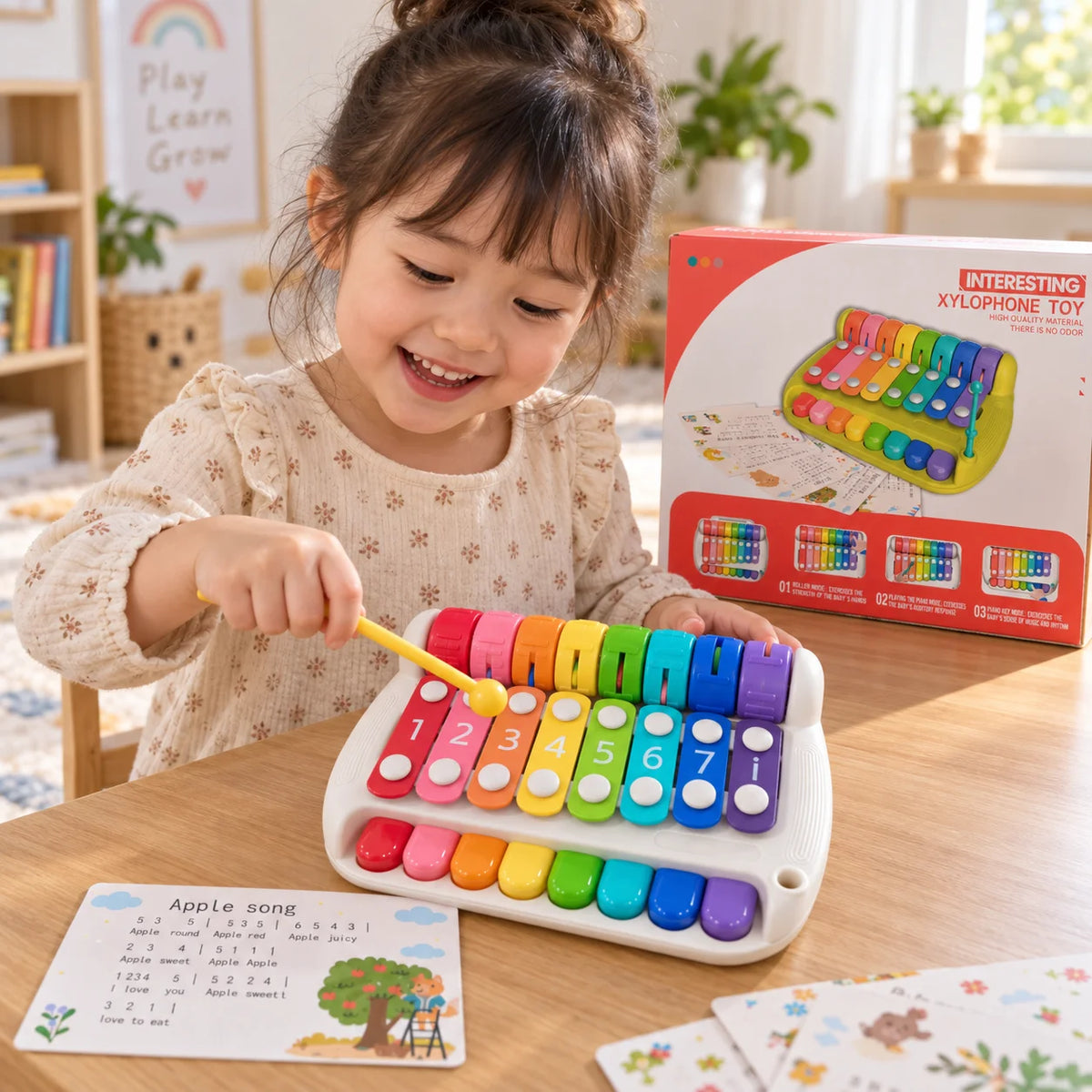 Rainbow Xylophone Toy