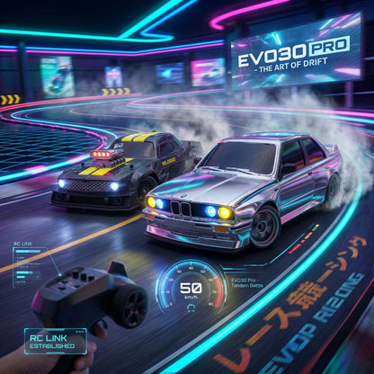 High Speed 50KM/H 1:16 4WD RC Drift Car with Gyro & LED Lights