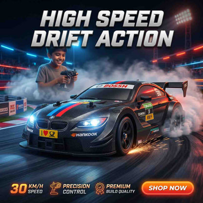 30KM/H RC Drift Racing Car 1:16 – LED Lights + Drift Kit