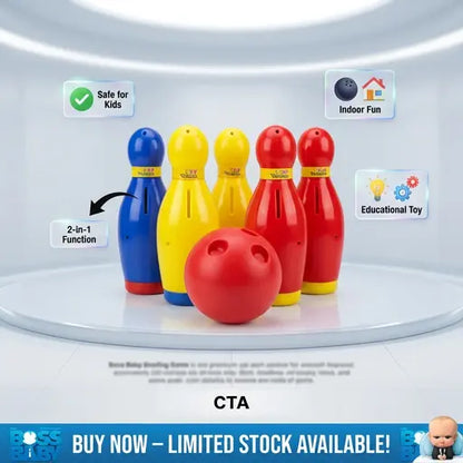 Baby Bowling Game 2-in-1 Educational Toy Set