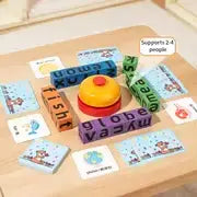 4 Players Children Magnetic Spelling Word Cube