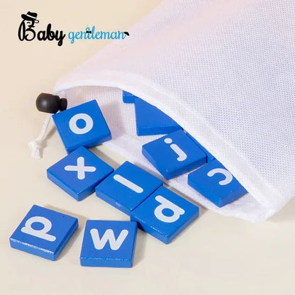Wooden Alphabet Blocks & Flash Cards