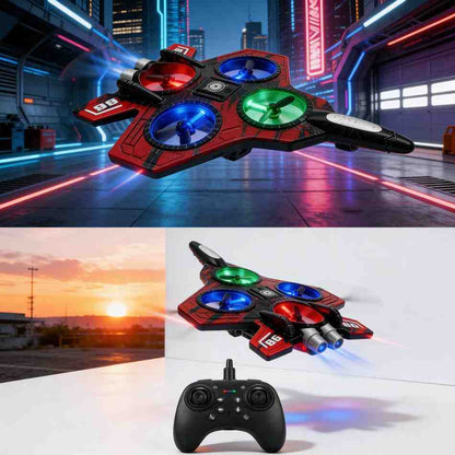 Speedy Fighter Drone - 2.4G Stunt & Hover Quadcopter for Kids