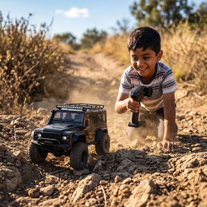 1/16 Scale RC 4WD Trail Truck RTR with 2.4GHz Remote – IPX4 Waterproof